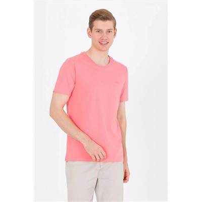 Erkek Somon Basic Bisiklet Yaka Tişört