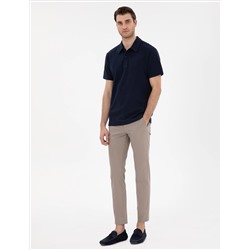 Lacivert Slim Fit Polo Yaka Tişört