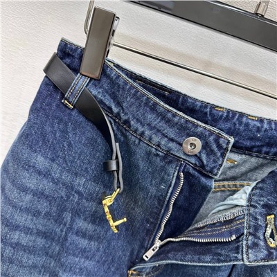 Новинка 2026  Крутые и стильные женские джинсы  нестандартной формы с ремнем ДИО*Р