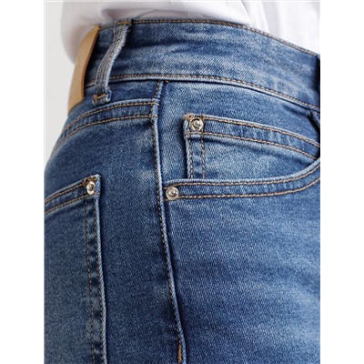 Джинсы дудочки из эластичного плотного денима