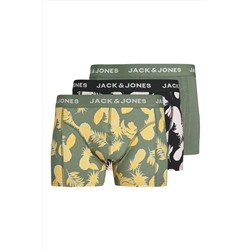 Jack & Jones Jack Jones Jacdan Trunks 3 Pack Erkek Siyah Giyim\boxer\ 12256550-02