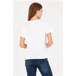 Kadın Beyaz Tişört