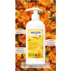 Weleda Baby - Calendula - Crème Lavante Corps & Cheveux - BIO 400ml