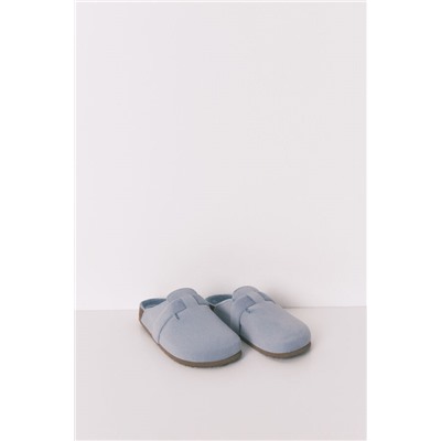 Zapatillas casa tipo zueco azul
