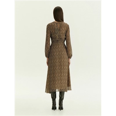 Платье с абстрактым принтом, PL1751/swoosh