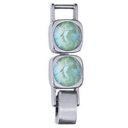 Удлинитель Теннис 2см (кристаллы SW мята 8мм; покрытие родий)