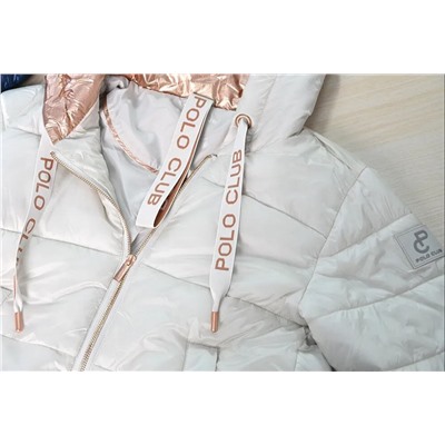 Повседневное хлопковое пальто с капюшоном ПОЛ*О