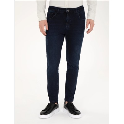 Koyu Lacivert Slim Fit Jean Pantolon
