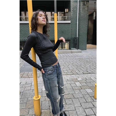 JUMPER WITH WAISTCOAT DETAIL