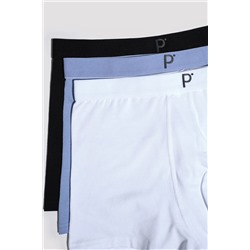 Penti Erkek Pamuklu Blueish 3lü Boxer