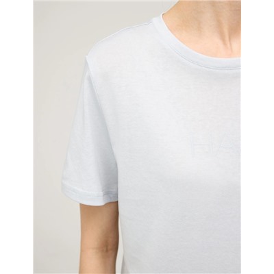 Голубая базовая футболка HASS