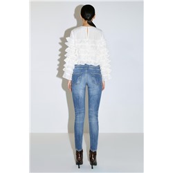 Blusa avolantada Blanco