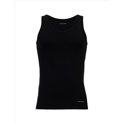 Siyah Pamuk Karışımlı Atlet Boxer Set