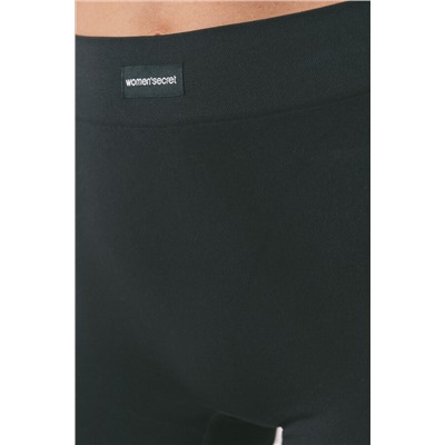 Pantalón corto sin costuras negro