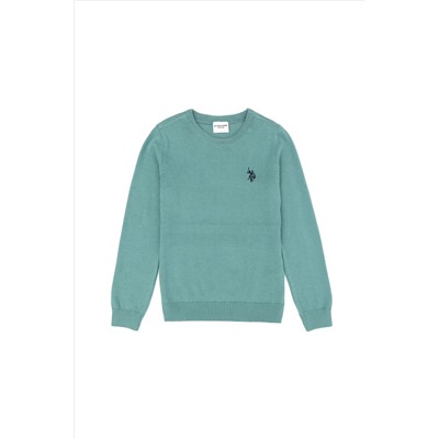 Erkek Çocuk Mint Basic Kazak