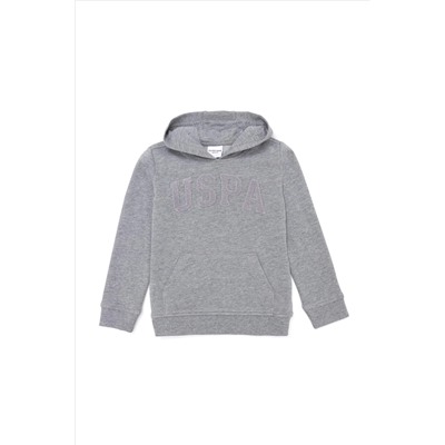 Çocuk Gri Melanj Basic Sweatshirt