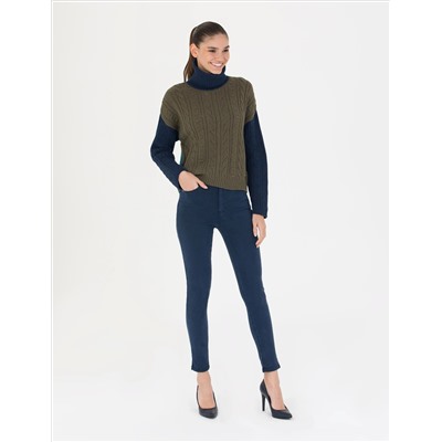 Lacivert Skinny Fit Pantolon