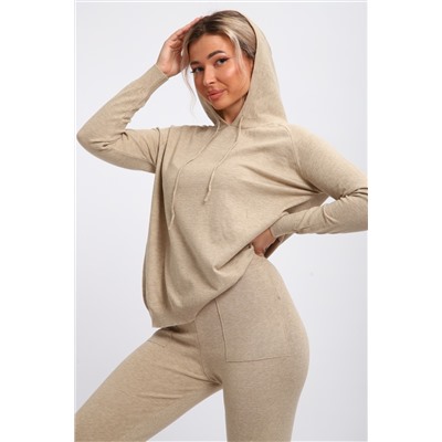 Костюм вязаный теплый с брюками и кофтой #6