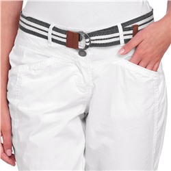 7/8 Damen Hose mit gestreiftem Gürtel