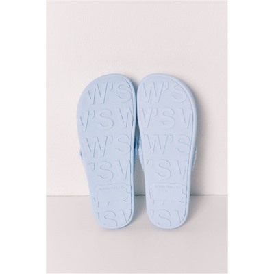 Zapatillas casa lazada volumen azul