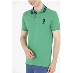 Erkek Yeşil Basic Polo Yaka Tişört