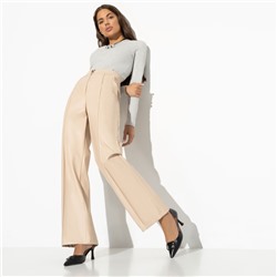 Брюки из экокожи, Модный захват (beige)