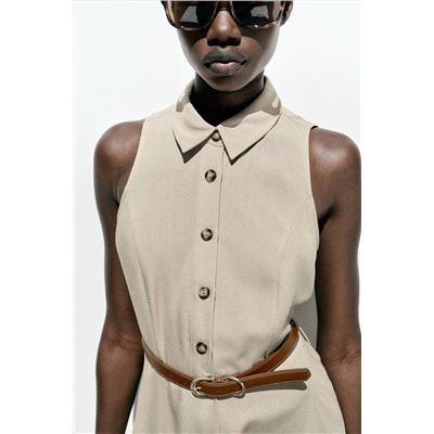 BELTED MINI DRESS