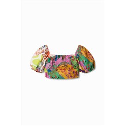 Blusa cropped M. Christian Lacroix