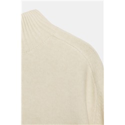 PLAIN KNIT HIGH NECK JUMPER