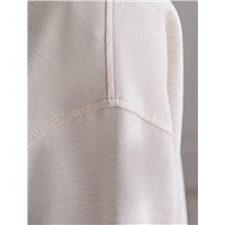 Бомбер свободный на молнии с карманами из эластичного футера трехнитки