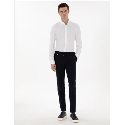 Lacivert Klasik Jogger Pantolon