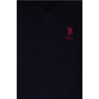 Erkek Çocuk Lacivert V - Yaka Triko Kazak