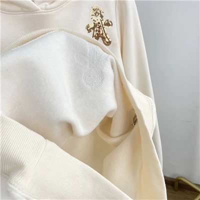 Женская утепленная толстовка с аппликацией из пайеток   Reserve*d