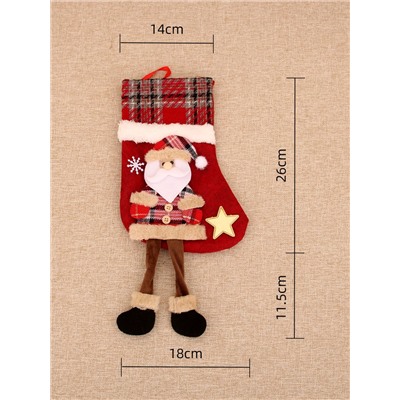 Новогодние носки для подарка Дед мороз и Снеговик 2 шт