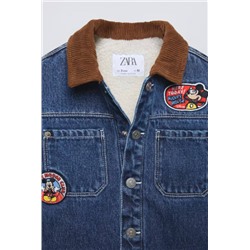 Детская джинсовая утепленная куртка на осень 1:1  ЗАР*А  Материал: хлопок, подкладка из полиэстера Экспорт