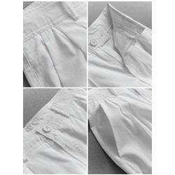 Женская прямая рубашка и белоснежные красивые брюки создают прекрасный комплект