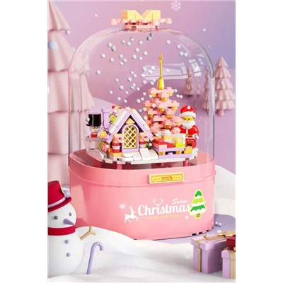 Музыкальный бокс  3 в 1- лего, музыка, снежок