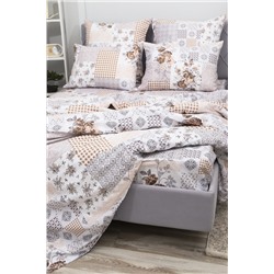 Простыня на резинке перкаль Коллаж