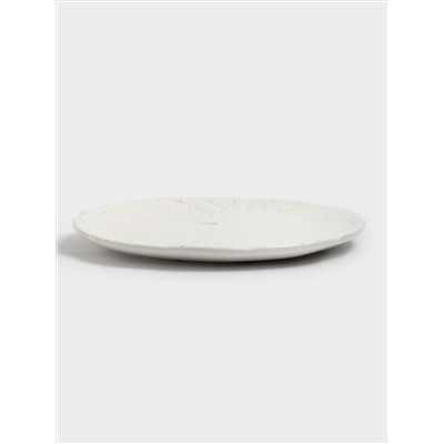 Блюдо, 22 см, керамика, белое, в крапинку, Тыква, Light pumpkin