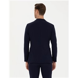 Lacivert Body Esnek Fit Blazer Ceket