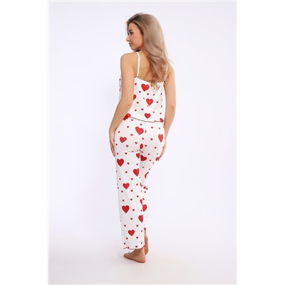 Пижама женская с брюками и топом 5734