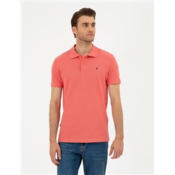 Mercan Slim Fit %100 Pamuk Polo Yaka Basic Tişört
