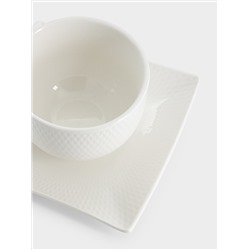 Чашка с блюдцем, 220 мл, квадратная, Даймонд