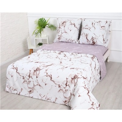 Постельное белье Мрамор поплин, наволочки 70х70см