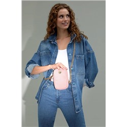 Kadın Koyu Pudra Telefon Çantası