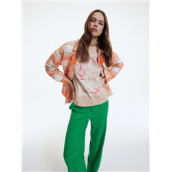 Übergroßes bedrucktes T-Shirt