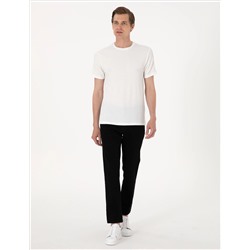 Siyah Straight Fit Jean Pantolon
