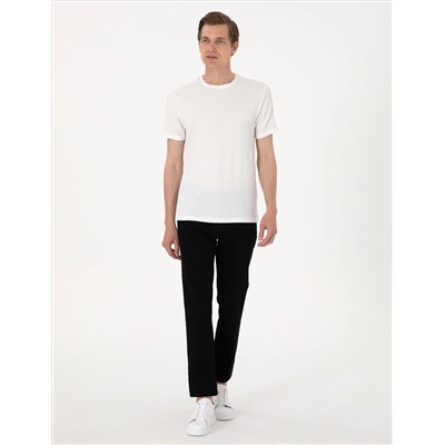 Siyah Straight Fit Jean Pantolon