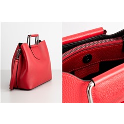 Bolso de piel Dalia Rojo