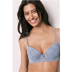 Sujetador push up encaje azul GORGEOUS